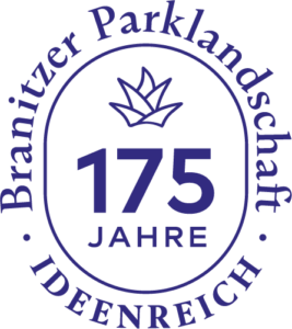 Jubiläumslogo 2020 "Ideenreich - 175 Jahre Branitzer Parklandschaft"