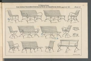 Gartenmöbel, Werbeblatt der Firma G. Ueberschaar, Görlitz, BLHA Rep. 37, Nr. 189