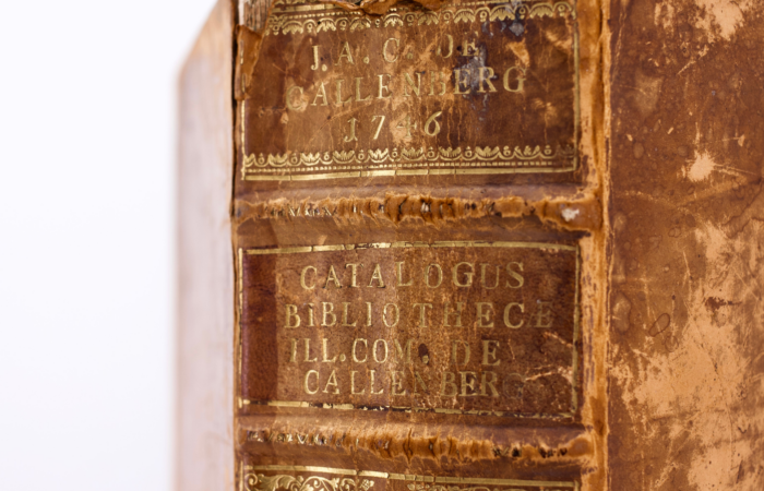 Bibliothekskatalog der Familie Callenberg, 1746